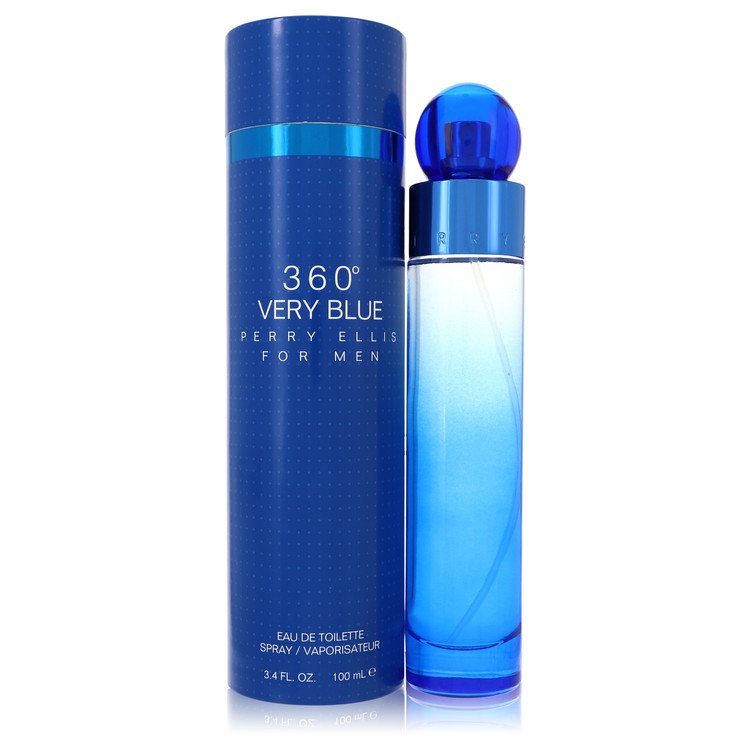 Perry Ellis 360 Very Blue by Perry Ellis Eau De Toilette Spray 3.4 oz Perry Ellis 360 Very Blue by Perry Ellis Eau De Toilette Spray 3.4 oz